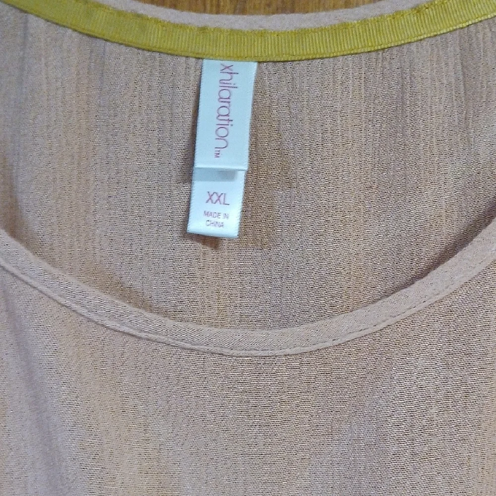 Xhilaration Sleeveless Blouse with Lace Detail   Peachy - Picture 2 of 7